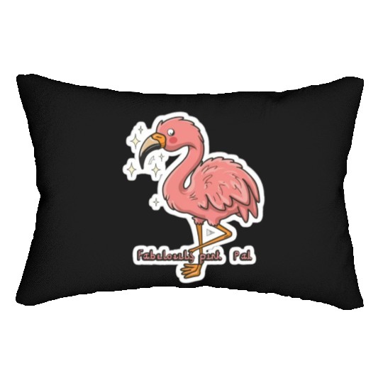 Flamingo Lover: Pink Pal Lumbar Pillows