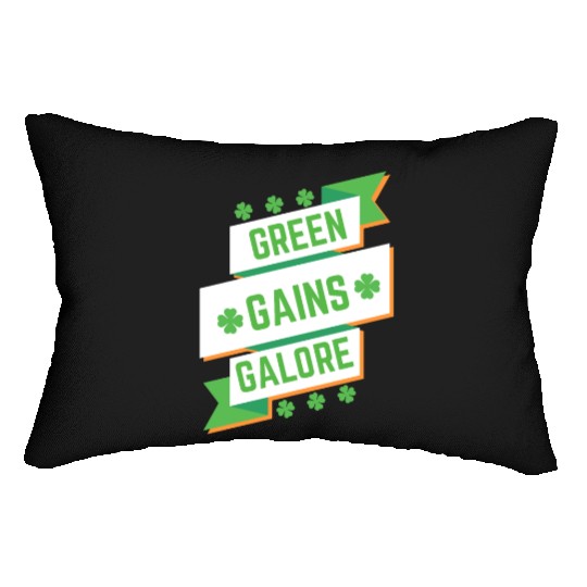 Green Gains Galore Fitness Lumbar Pillows
