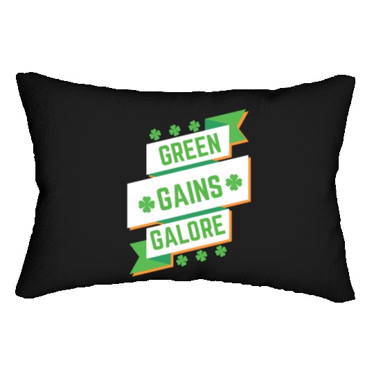 Green Gains Galore Fitness Lumbar Pillows