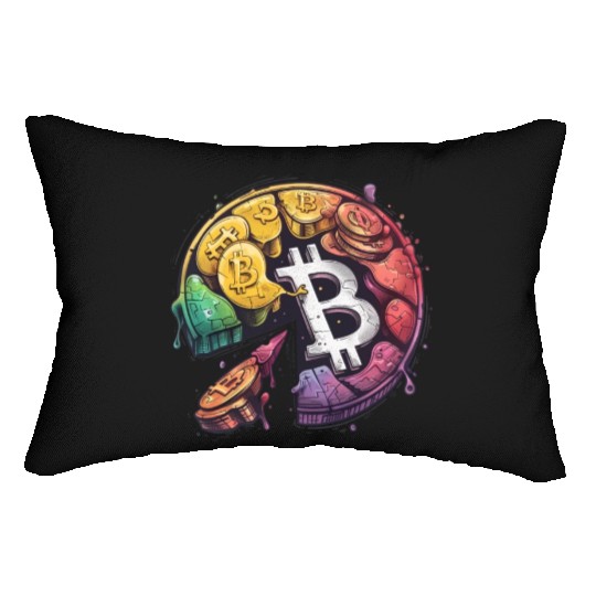 Pi day 3.14 Math Crypto Bitcoin Change The Cookie Lumbar Pillows