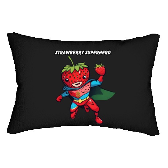 Strawberry Superhero Lumbar Pillows