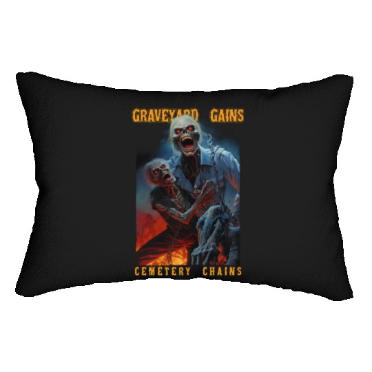 Graveyard Gains Cemetery Chains Lumbar Pillows