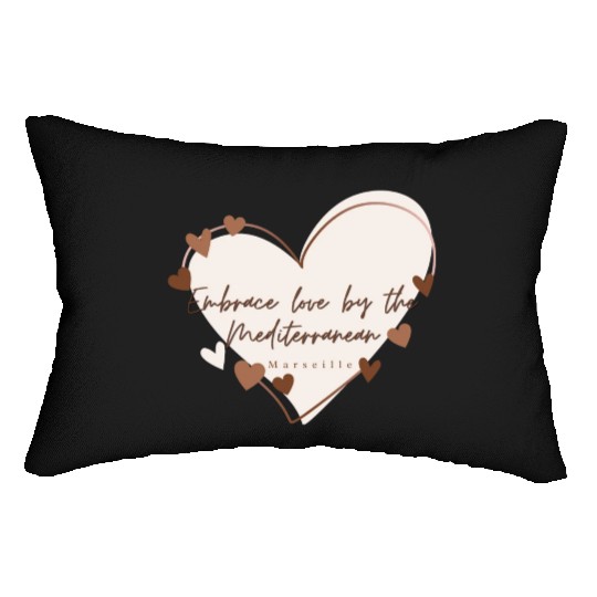 Embrace love by the Mediterranean Lumbar Pillows
