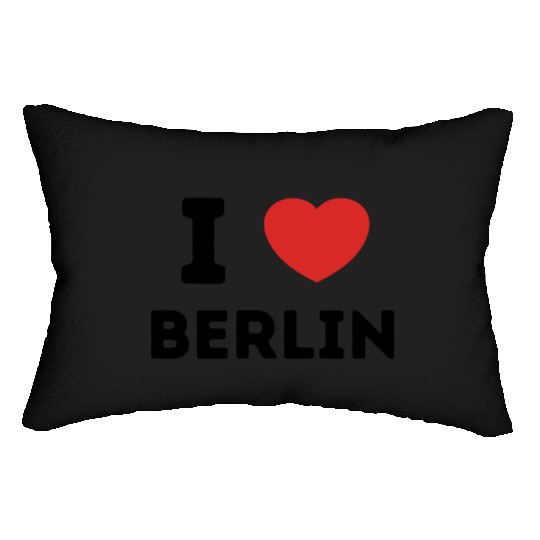 I Love Berlin Germany Lumbar Pillows