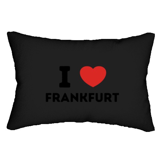 I Love Frankfurt Germany Lumbar Pillows