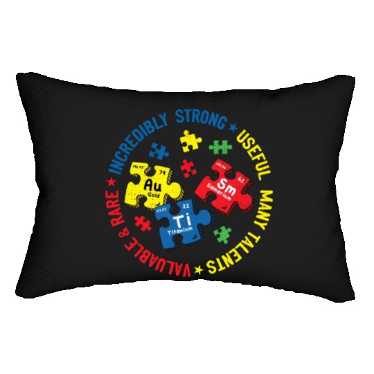 Autism Periodic Table Science Teacher Autism Lumbar Pillows