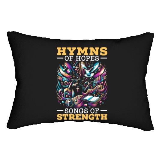Gospel Music Religious Bible Scripture Christian Lumbar Pillows