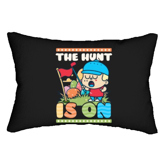 Golf Easter Hunt Is On Lumbar Pillows