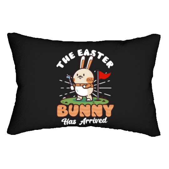 Golf Easter Easter Bunny Has Arrived Lumbar Pillows