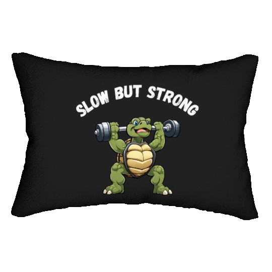 Slow But Strong Turtle Lumbar Pillows