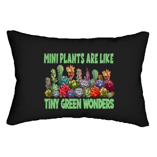 Mini Plants Are Like Tiny Green Wonders for a Lumbar Pillows