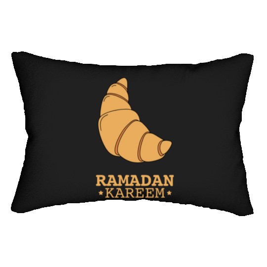 The crescent croissant is a sweet combination Lumbar Pillows