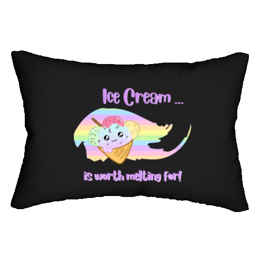 Ice Cream Kawaii is worth melting for! Lumbar Pillows