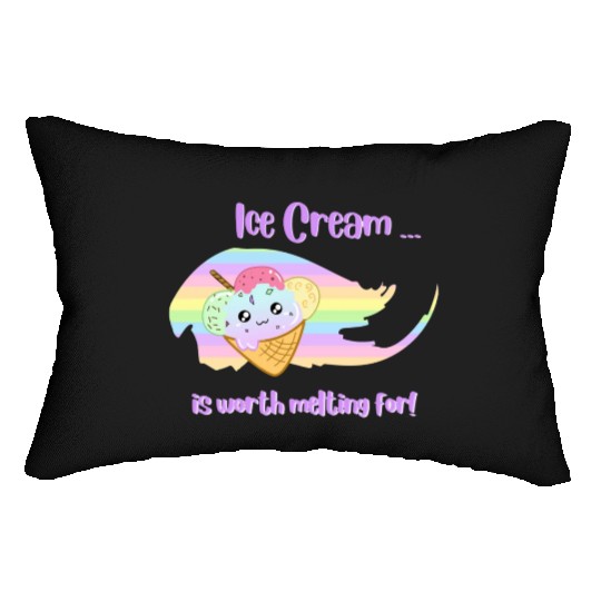 Ice Cream Kawaii is worth melting for! Lumbar Pillows