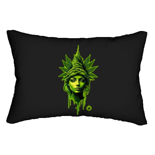 Mary Jane Weed Queen Lumbar Pillows