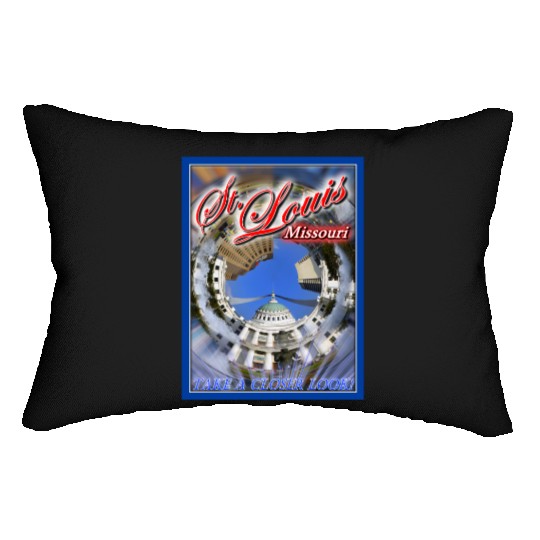 Historic Downtown St. Louis Arch & Courthouse Lumbar Pillows