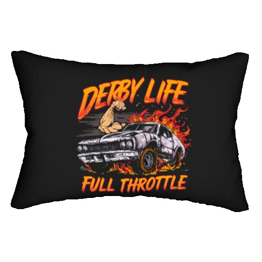 Demo Derby Demolition Derby Demolition Derby Lover Lumbar Pillows