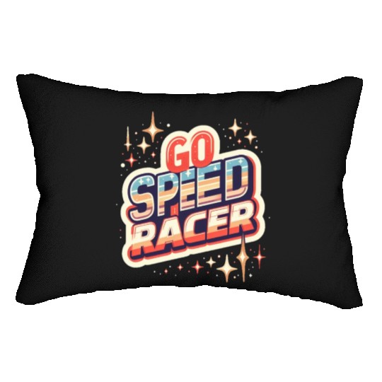 Go speed racer Lumbar Pillows