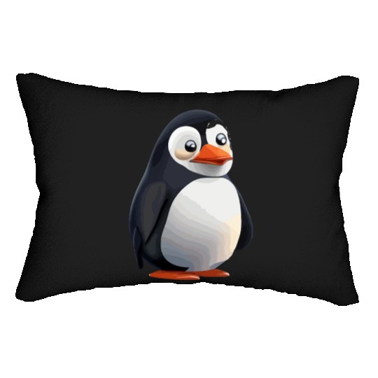 Cute cartoon penguin Lumbar Pillows