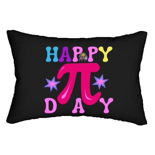 happy pi day, Math Fun, math teacher math lovers Lumbar Pillows