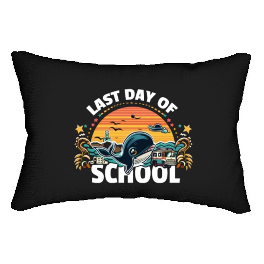 Last Day Of School Teacher Student Lumbar Pillows