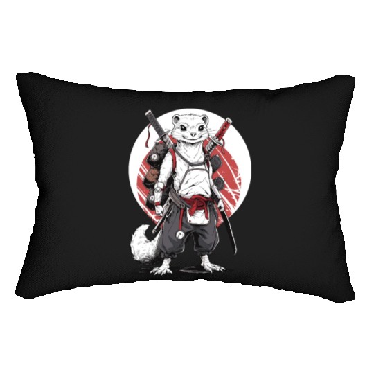 Ninja Samurai Anime Ferret Manga Warrior Lumbar Pillows