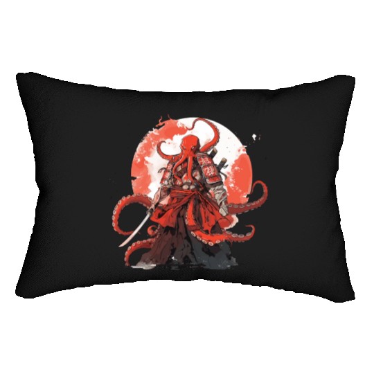 Samurai Katana Sword anime Octopus manga Warrior Lumbar Pillows