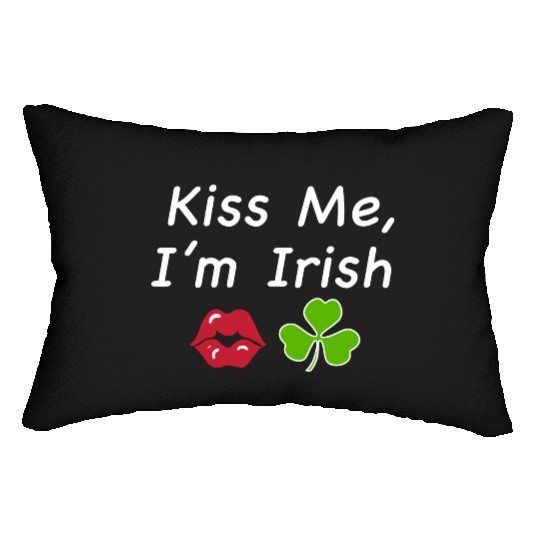 St Patricks Kiss Me I'm Irish Trendy Baby Lumbar Pillows, Y2k