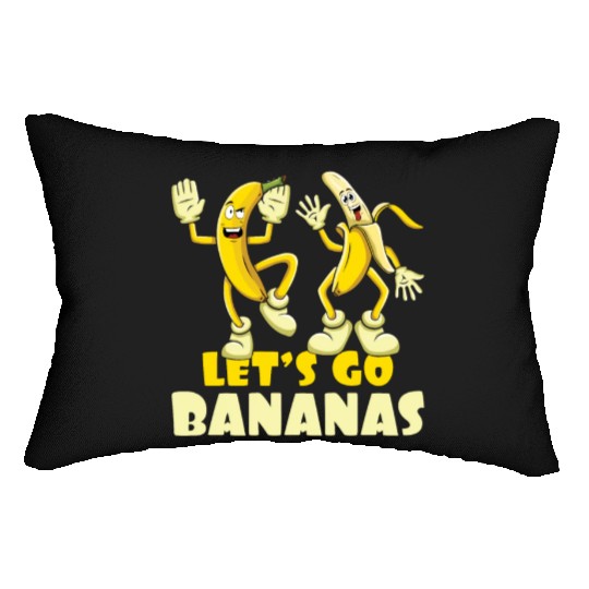 Funny Banana Meme Let's Go Banana Weird Lumbar Pillows