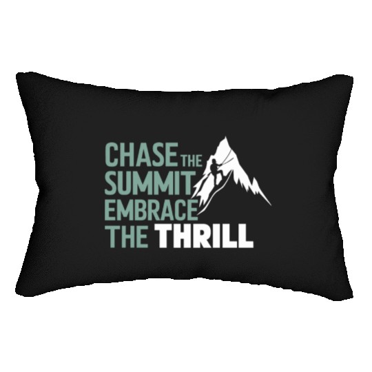 Rock Climbing outdoor adventure Bouldering Lumbar Pillows