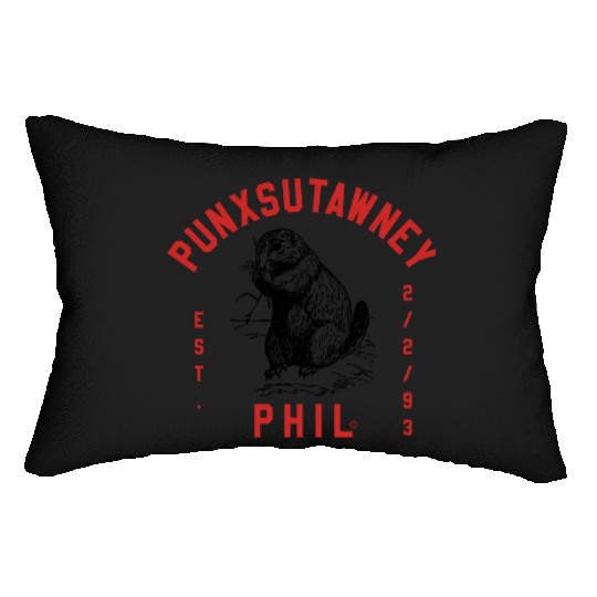 Punxsutawney Phil Groundhog Day Lumbar Pillows