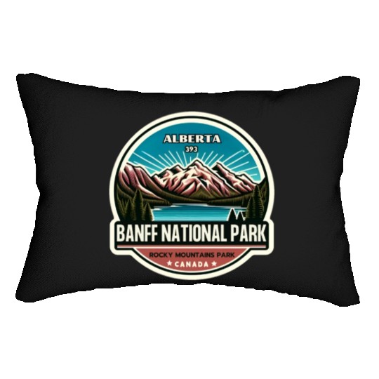 Banff National Park, Alberta Canada grizzly bears Lumbar Pillows