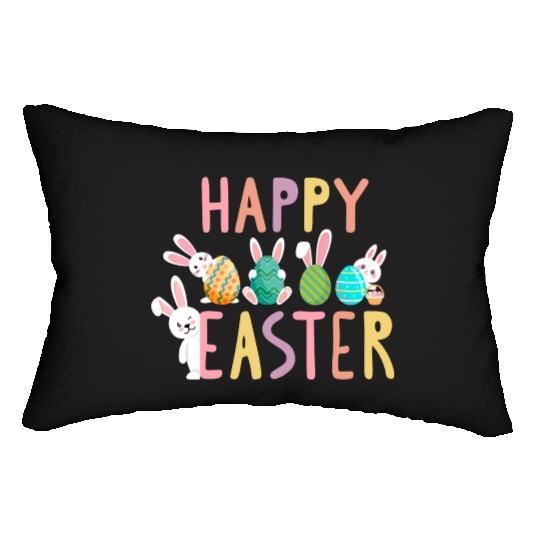 Easter egg hunt Lumbar Pillows for little and big boys