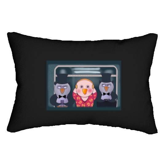 Penguin, think differently, be different - penguin Lumbar Pillows