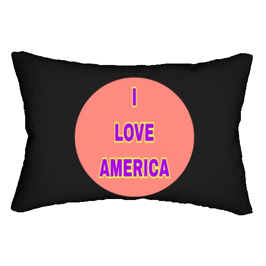 I LOVE AMERICA SUPER QUALITY Lumbar Pillows