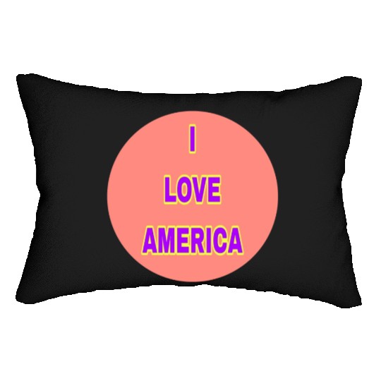 I LOVE AMERICA SUPER QUALITY Lumbar Pillows