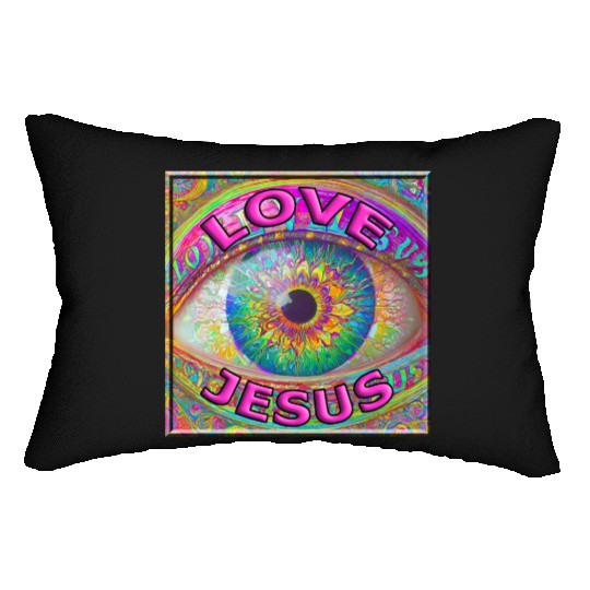 Eye (I) Love Jesus Lumbar Pillows