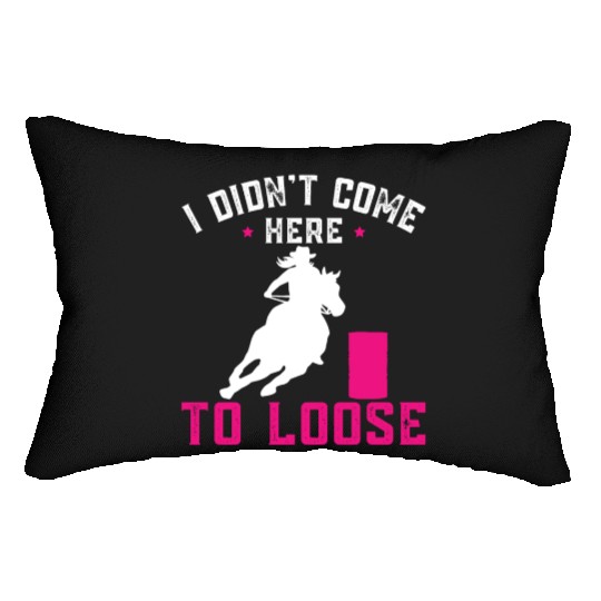 Horse Riding Girl Barrel Racing Lumbar Pillows
