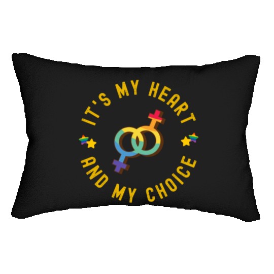 Cute Lesbian Pride Month Celebration Party Lumbar Pillows