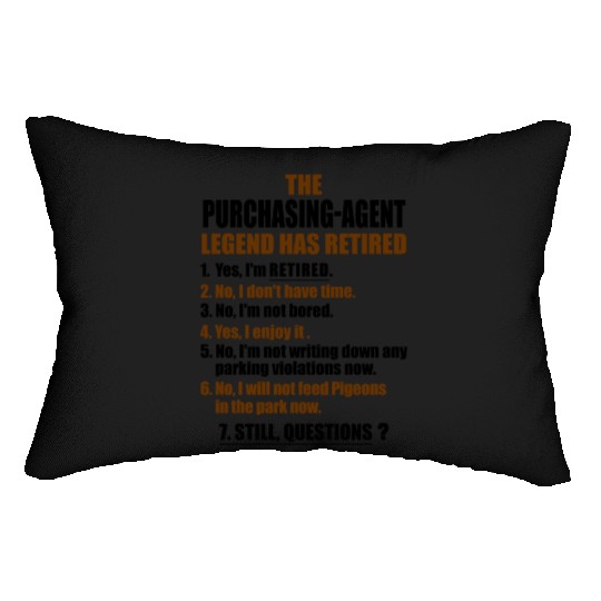 Retirement gift idea Retired Purchasing-Agent Lumbar Pillows