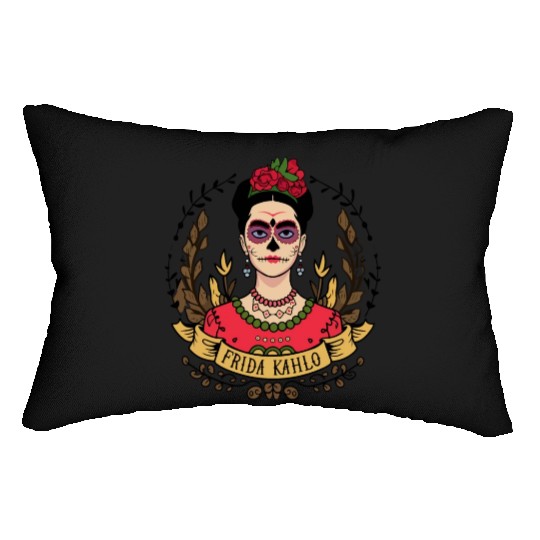 Frida Kahlo Day of the Dead Lumbar Pillows