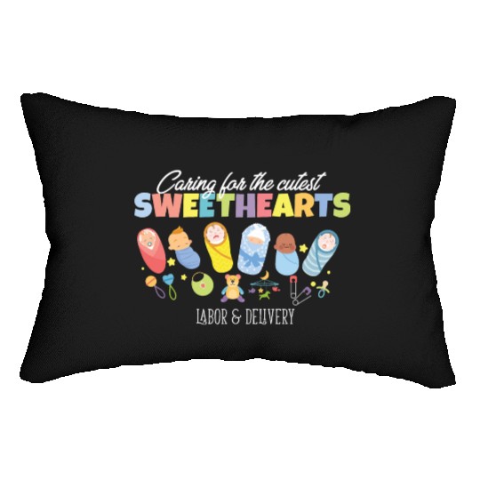 Caring For Cutest Sweethearts Postpartum Nurse Lumbar Pillows