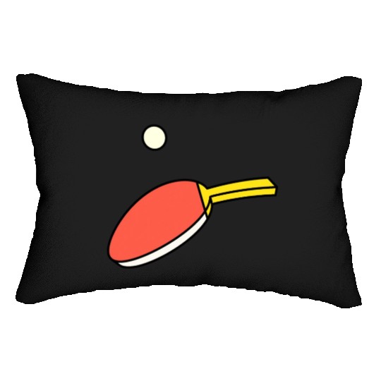 Ping Pong - Paddle & Ball Lumbar Pillows