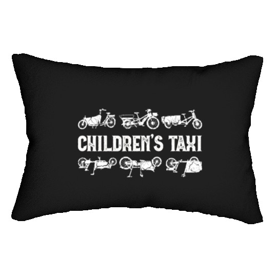 Childrens Taxi Cargo Bicycle Cargobike Lumbar Pillows