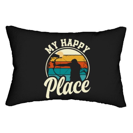 Retro Bow Archery Archer Lumbar Pillows