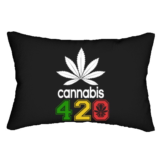 Humorous 420 Authentic Herb Weed Marijuana Design Lumbar Pillows