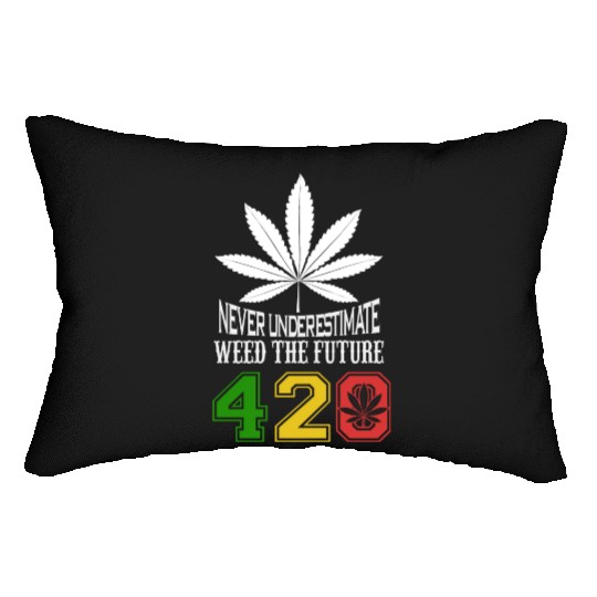 Chuckling 420 Future of Herb Weed Marijuana Design Lumbar Pillows