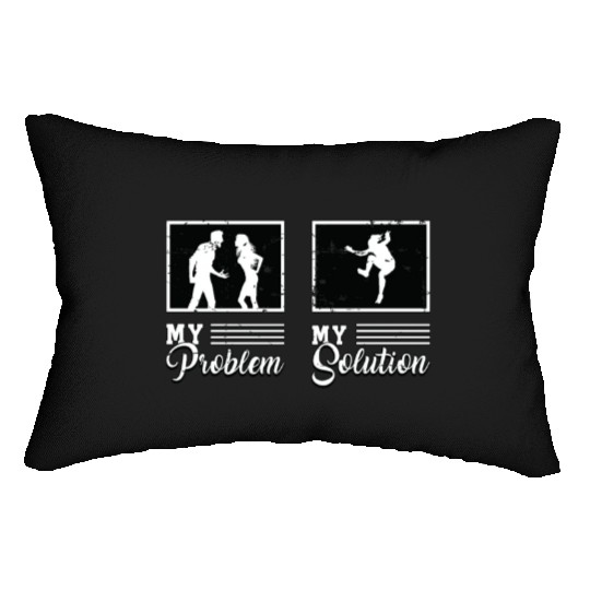 Parkour Lover My Problem My Pictogram Mom Dad Lumbar Pillows