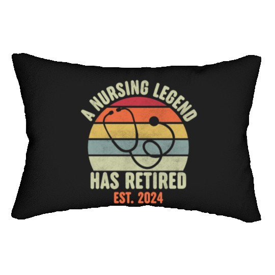Retired Nurse 2024 Lumbar Pillows, Funny Retired Nurse