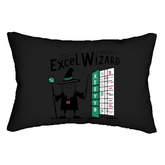 excel wizard funny accountant bookkeepers gift Lumbar Pillows